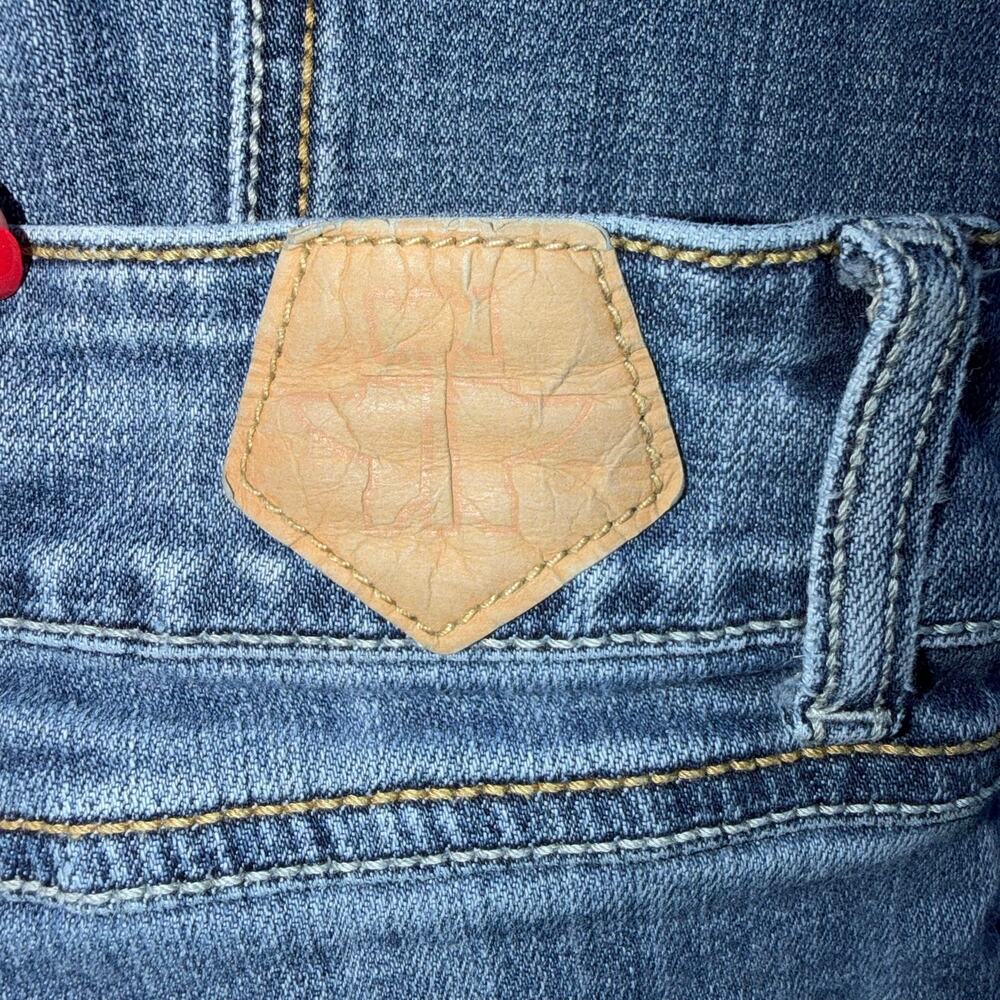 Tin Haul Company Western Trouser Flare Jeans 100% Cotton Denim Wide Leg 28/R y2k - Picture 6 of 9